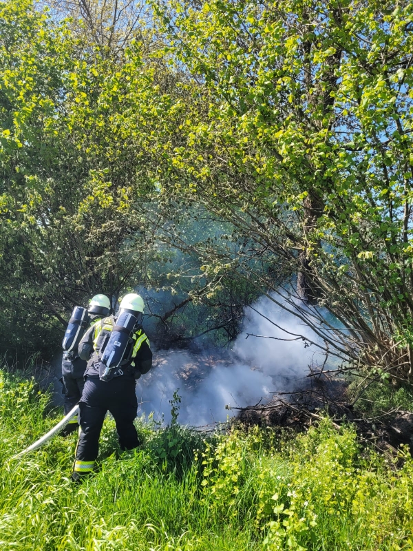 Einsatzfoto Knickbrand